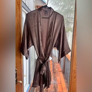 Victoria's Secret Chocolate Satin Robe
